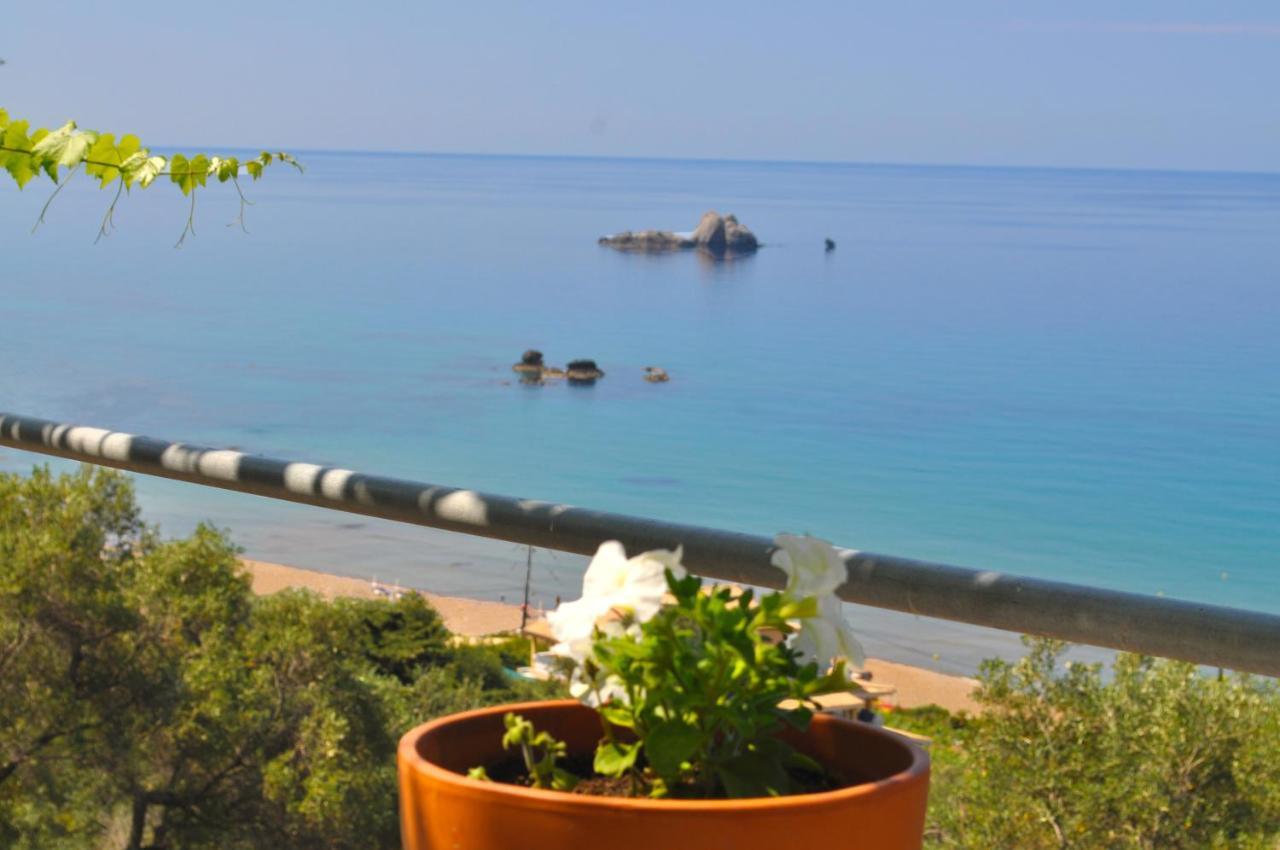 Luxury Loft Apartment With Pool - Pelekas Beach, Corfu Eksteriør billede