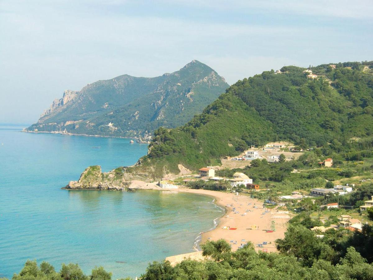 Luxury Loft Apartment With Pool - Pelekas Beach, Corfu Eksteriør billede