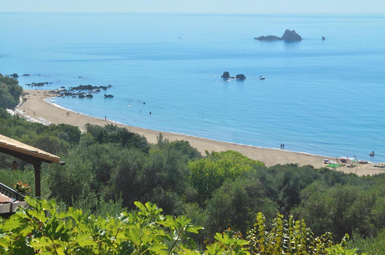 Luxury Loft Apartment With Pool - Pelekas Beach, Corfu Eksteriør billede